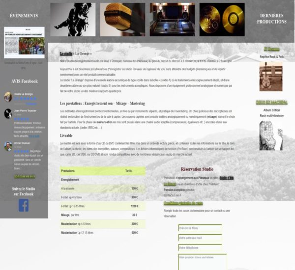Accueil site internet Audio Presta Accueil site internet Audio Presta